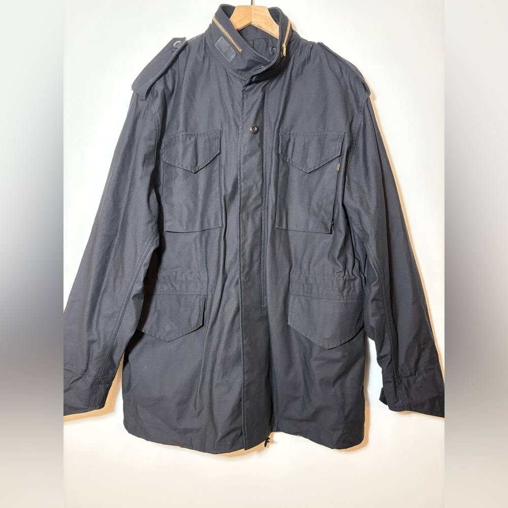 Alpha Industries Mods Coat M-65 Mens Military Jacket Black 8415-01-099-7838 - Picture 3 of 16